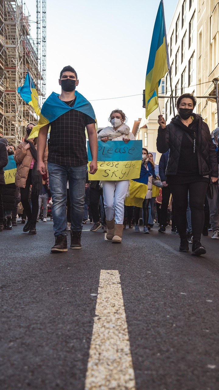 global peasant movement march flags